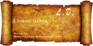 Linkes Ditta névjegykártya