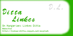 ditta linkes business card